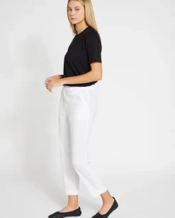 New Dunnes Stores Carolyn Donnelly The Edit White Cotton Trousers