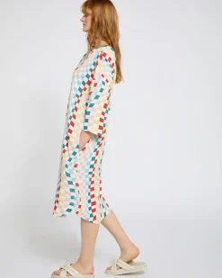 Outlet Dunnes Stores Carolyn Donnelly The Edit Optical Kaftan Dress