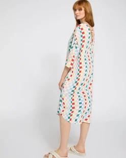 Outlet Dunnes Stores Carolyn Donnelly The Edit Optical Kaftan Dress