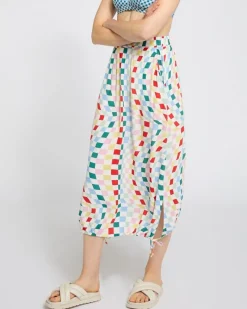 Outlet Dunnes Stores Carolyn Donnelly The Edit Optical Print Skirt
