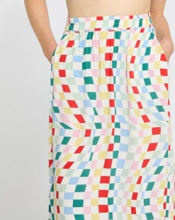 Outlet Dunnes Stores Carolyn Donnelly The Edit Optical Print Skirt