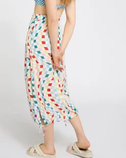 Outlet Dunnes Stores Carolyn Donnelly The Edit Optical Print Skirt