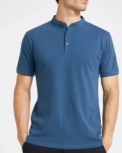 Discount Dunnes Stores Collarless Slim Fit Polo Shirt