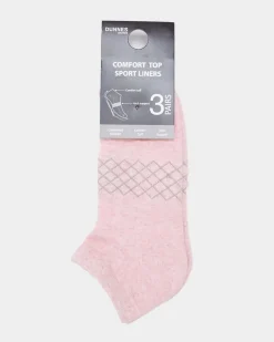 Outlet Dunnes Stores Comfort Top Sport Liners - Pack Of 3