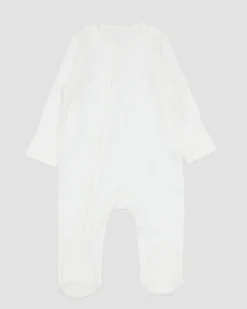 Best Dunnes Stores Cotton Cream Two-Way-Zip Sleepsuit - Pack Of 3 (Newborn-12 Months)