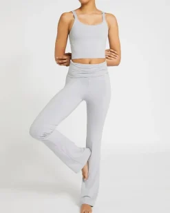 Fashion Dunnes Stores Cotton Foldover Flared Leggings