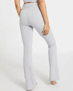 Fashion Dunnes Stores Cotton Foldover Flared Leggings