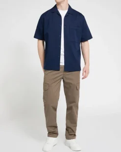 Clearance Dunnes Stores Cotton Herringbone Shirt