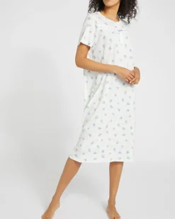 Fashion Dunnes Stores Cotton Modal Lace Nightdress