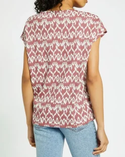 New Dunnes Stores Cotton Modal Relaxed Crew Neck Top
