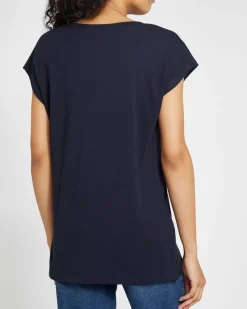 Hot Dunnes Stores Cotton Modal V-Neck T-Shirt