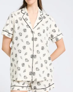 Outlet Dunnes Stores Cotton Revere Shorts Pyjama Set