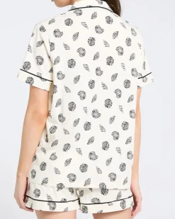 Outlet Dunnes Stores Cotton Revere Shorts Pyjama Set
