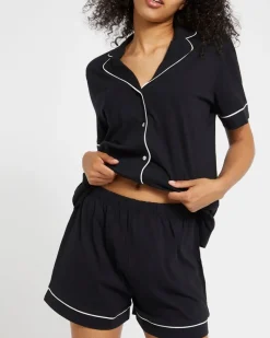 New Dunnes Stores Cotton Revere Shorts Pyjama Set