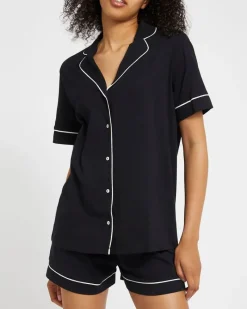 New Dunnes Stores Cotton Revere Shorts Pyjama Set