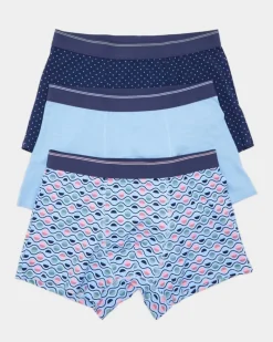 New Dunnes Stores Cotton Rich Hipster Boxers - Pack Of 3