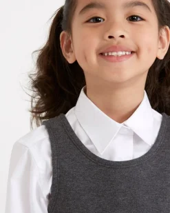 Fashion Dunnes Stores Cotton Rich Knitted Pinafore
