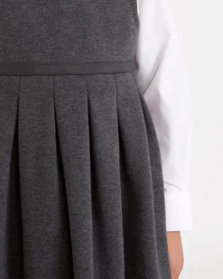 Fashion Dunnes Stores Cotton Rich Knitted Pinafore