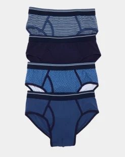 New Dunnes Stores Cotton Rich Stretch Briefs - Pack Of 4