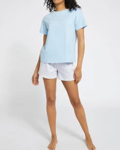 Hot Dunnes Stores Cotton Short Sleeve Pyjama Set