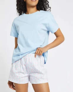 Hot Dunnes Stores Cotton Short Sleeve Pyjama Set