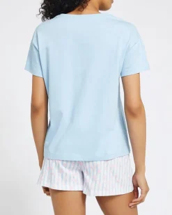 Hot Dunnes Stores Cotton Short Sleeve Pyjama Set