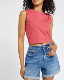 Clearance Dunnes Stores Cotton Stretch Crop Vest