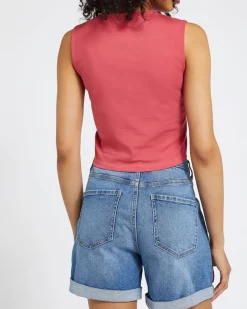 Clearance Dunnes Stores Cotton Stretch Crop Vest