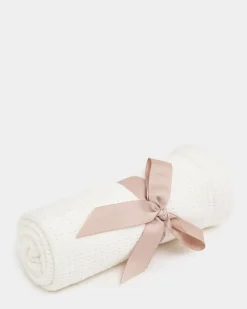 Fashion Dunnes Stores Cream Cellular Blanket
