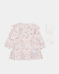 Outlet Dunnes Stores Crinkle Dress With Tights
