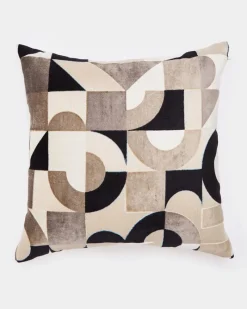 Online Dunnes Stores Cut Velvet Mono Cushion