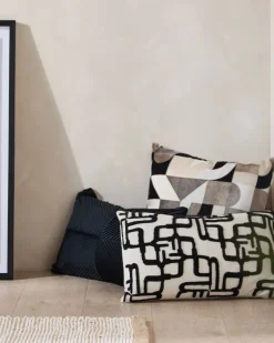 Online Dunnes Stores Cut Velvet Mono Cushion