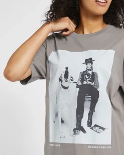 Fashion Dunnes Stores David Bowie Print T-Shirt