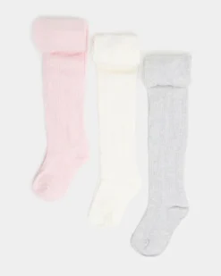 Clearance Dunnes Stores Design Tights - Pack Of 3 (Newborn-10 Years)