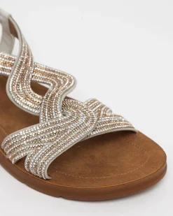 New Dunnes Stores Diamante Twist Sandal