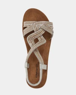New Dunnes Stores Diamante Twist Sandal