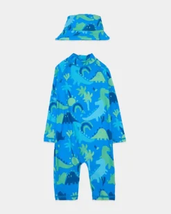 Discount Dunnes Stores Dino Unitard Swimsuit Set (6 Months-6 Years) - 2 Pieces