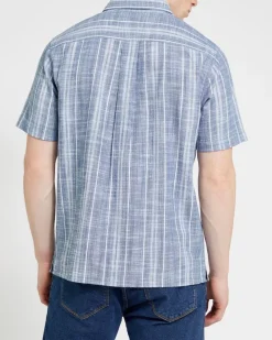 Clearance Dunnes Stores Double Pocket Stripe Shirt