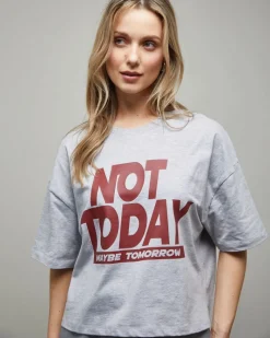 Fashion Dunnes Stores Drop Shoulder Boxy Graphic T-Shirt