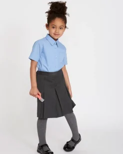 Discount Dunnes Stores Easy Care Short-Sleeved Blouses - Pack Of 3 (4-16 Years)