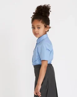 Discount Dunnes Stores Easy Care Short-Sleeved Blouses - Pack Of 3 (4-16 Years)