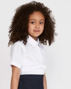 Fashion Dunnes Stores Easy Care Short-Sleeved Blouses - Pack Of 3 (4-16 Years)