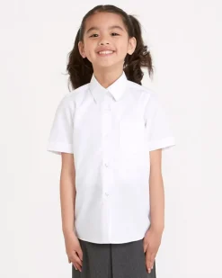 Fashion Dunnes Stores Easy Care Short-Sleeved Blouses - Pack Of 3 (4-16 Years)