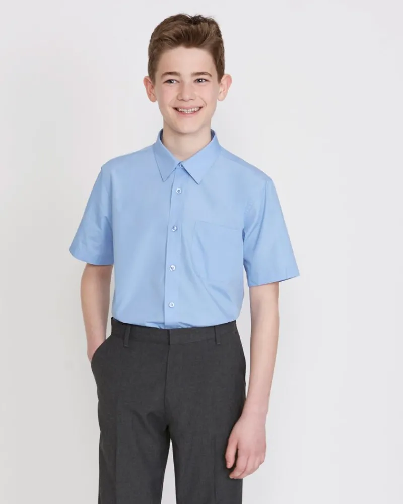 Outlet Dunnes Stores Easy Care Short-Sleeved Shirts - Pack Of 3 (4-16 Years)