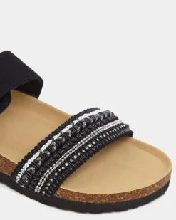 Online Dunnes Stores Embellised Footbed Sandal