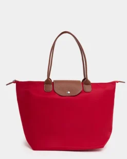 Outlet Dunnes Stores Foldable Red Tote Bag
