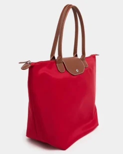 Outlet Dunnes Stores Foldable Red Tote Bag