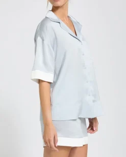 Fashion Dunnes Stores Francis Brennan the Collection Moyvane Silver Short Pyjama Set