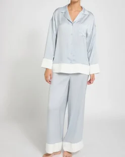 Best Dunnes Stores Francis Brennan the Collection Moyvane Silver Pyjama Set