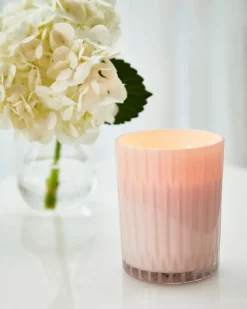 New Dunnes Stores Francis Brennan the Collection Pink Cut Glass Candle